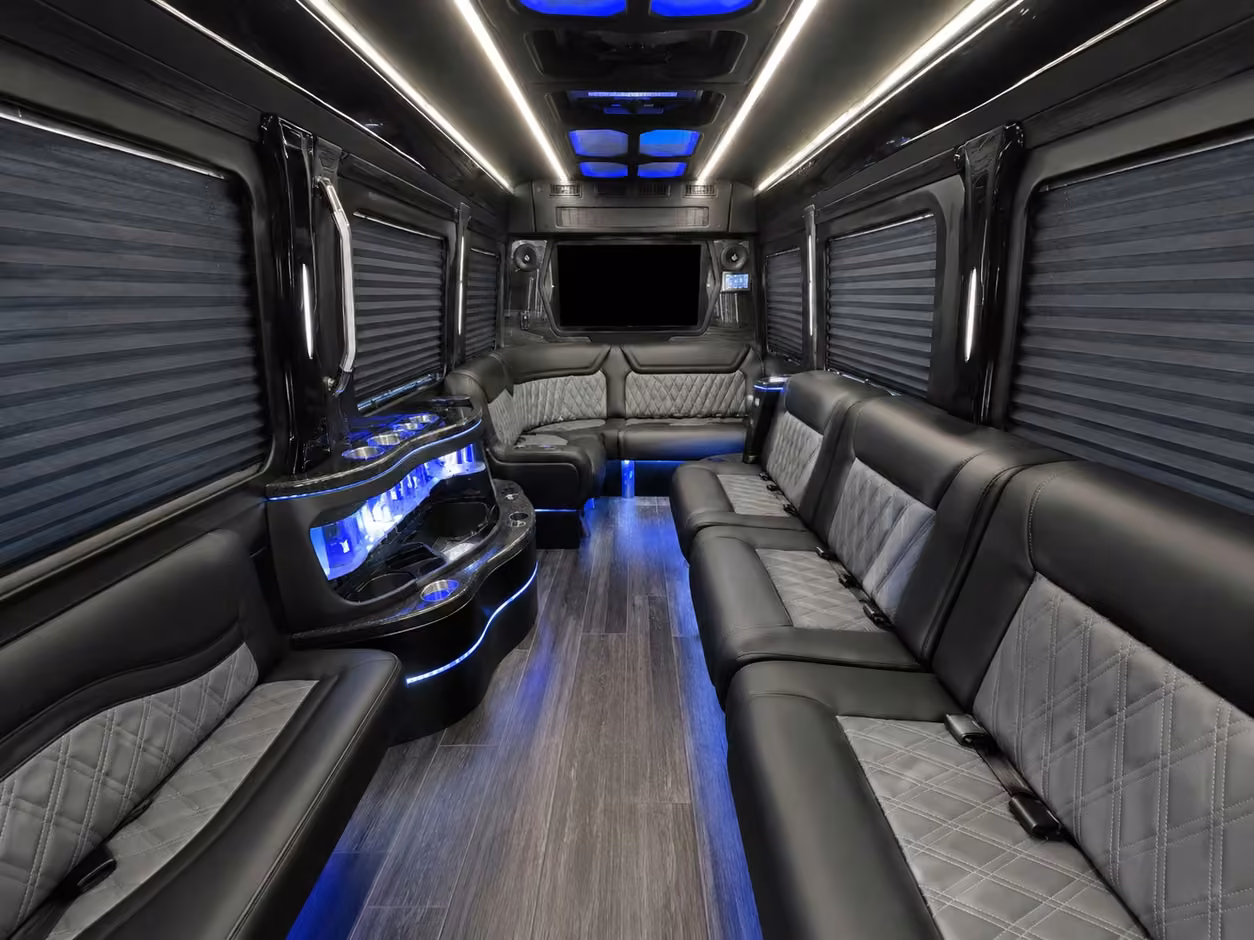 14 passenger sprinter limousine interior