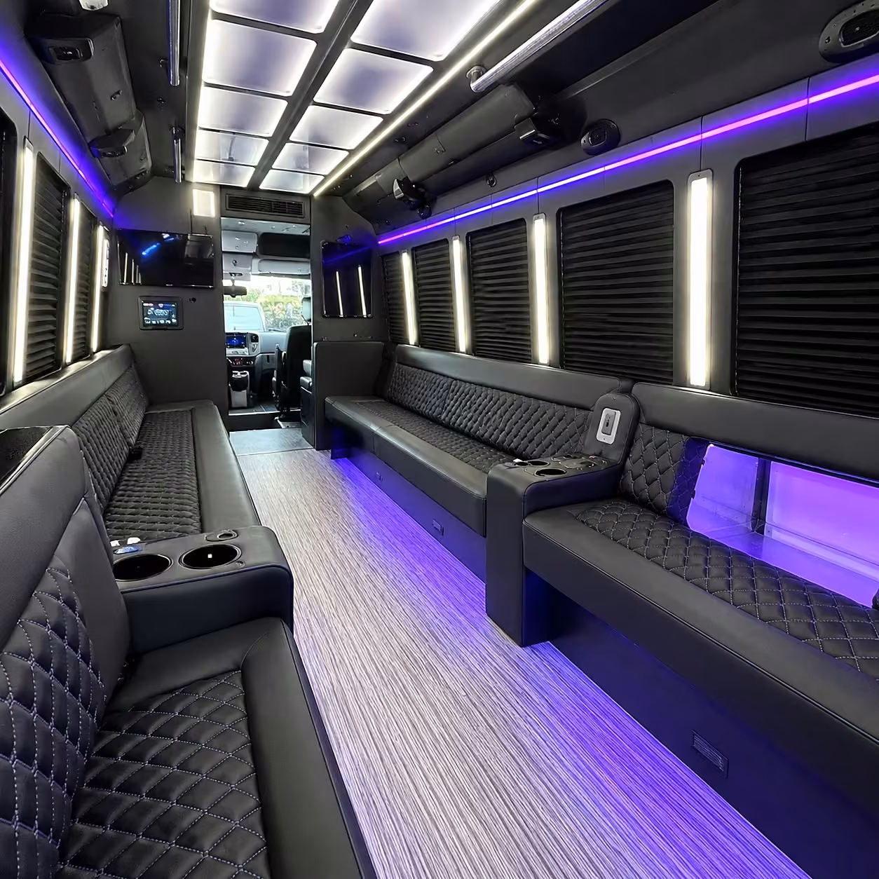 edison party bus interior